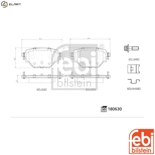 Brake pad set disc - pad,