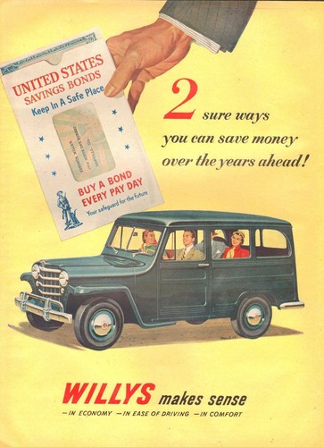 1951 classic car willys - ad,