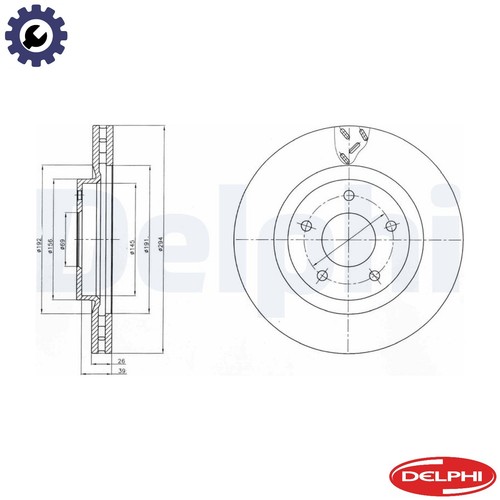 Brake disc bg4246 for - 2x,
