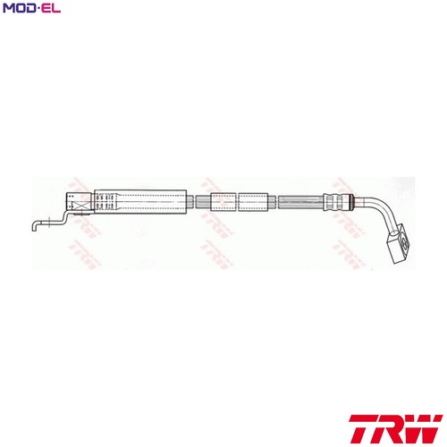 Brake hose phd401 for jeep - hose,