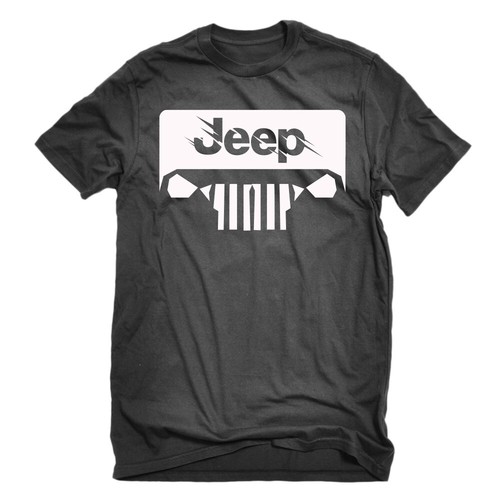 Jeep black grey large - black/grey, t-shirt