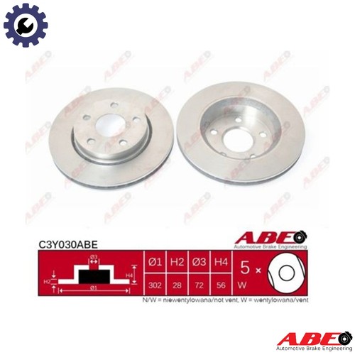 Brake disc c3y030abe for - brake,